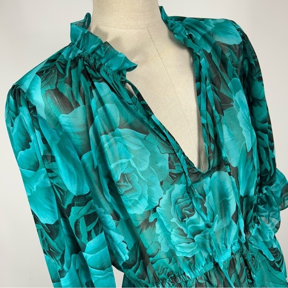 ❤️ Zara Floral Flowy Top S - Picture 5 of 11